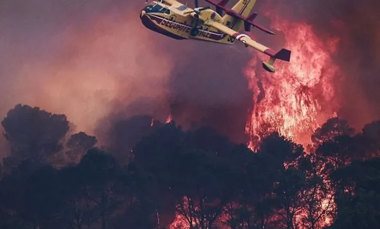 France and Spain wildfires