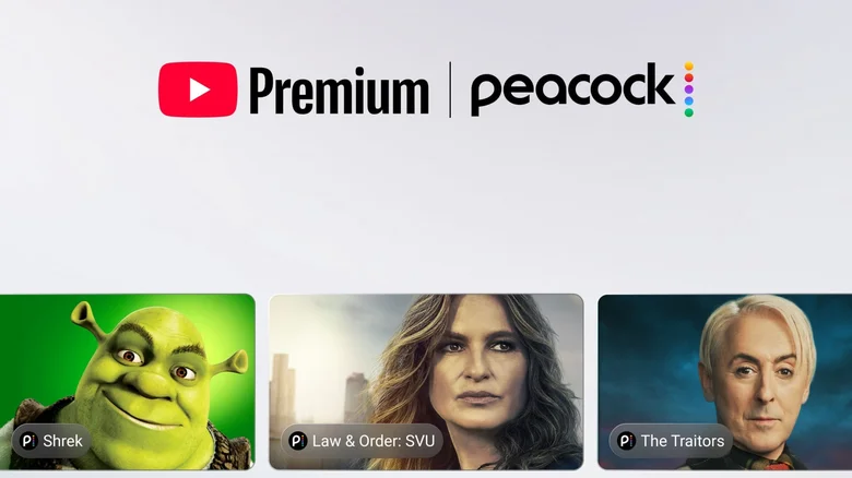 YouTube Premium Peacock bundle