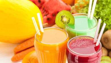 Locally made fruit juices